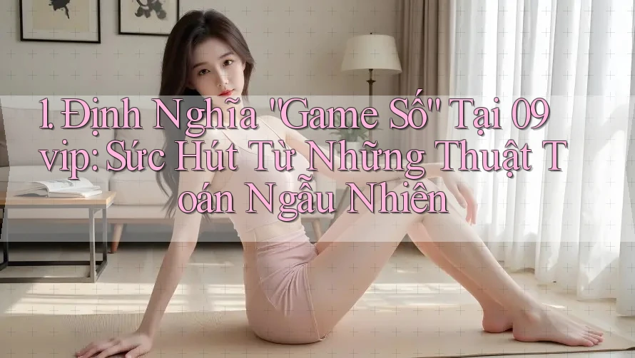 1. Định Nghĩa “Game Số” Tại 09vip: Sức Hút Từ Những Thuật Toán Ngẫu Nhiên