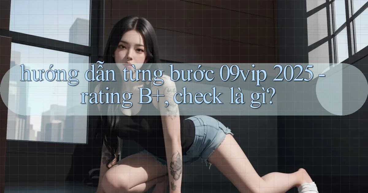 hướng dẫn từng bước 09vip 2025   rating B , check là gì