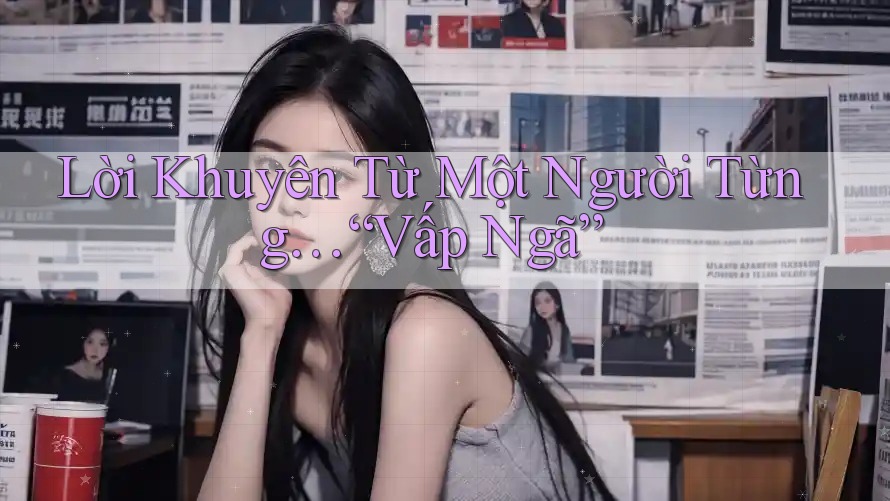 Lời Khuyên Từ Một Người Từng… “Vấp Ngã” Lời Khuyên Từ Một Người Từng… “Vấp Ngã”