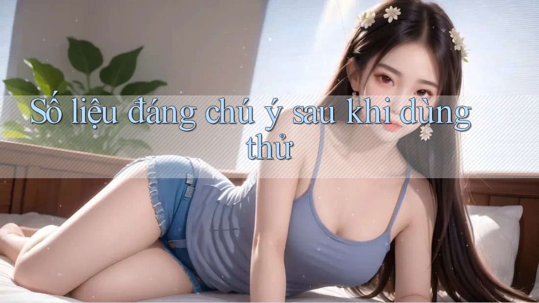 Số liệu đáng chú ý sau khi dùng thử Số liệu đáng chú ý sau khi dùng thử